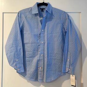 Tony Hilfiger boys size 12 blue dress shirt